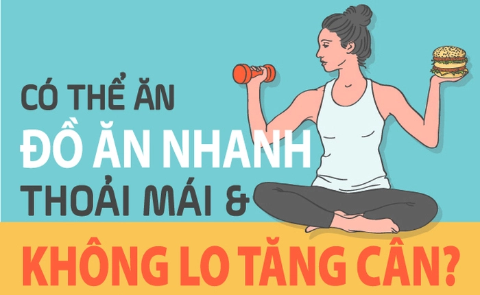 [Infographic] Hướng dẫn tập để thưởng thức đồ ăn nhanh thoải mái không sợ tăng cân