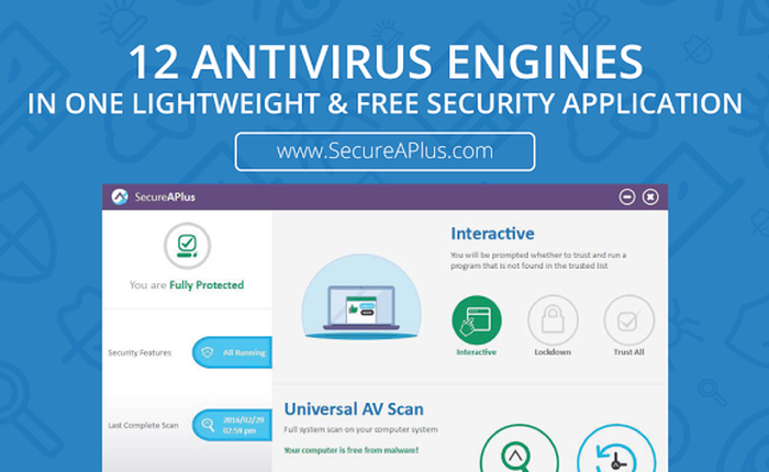 Bảo vệ máy tính với sức mạnh của 12 engine antivirus mạnh mẽ