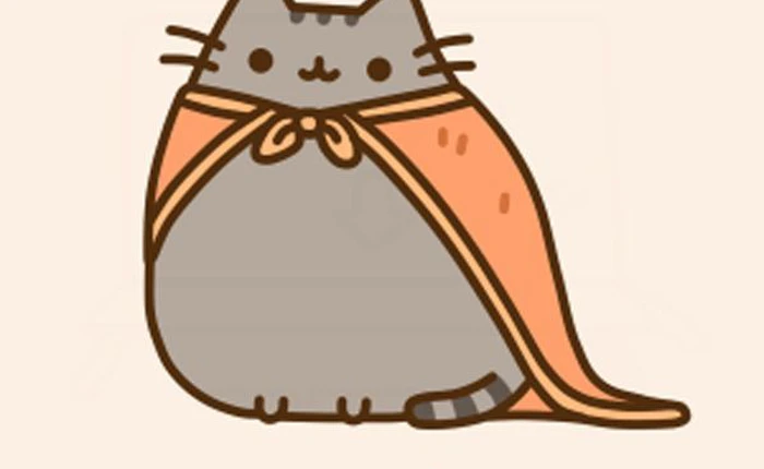 Phiên bản đời thật chuẩn không cần chỉnh của sticker mèo Pusheen