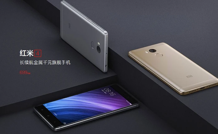 Xiaomi Redmi 4 và Redmi 4A chính thức ra mắt, khung nhôm nguyên khối, cấu hình ổn, Redmi 4A giá chỉ 1,6 triệu