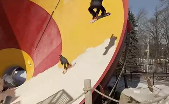 [Video] Trượt tuyết trong công viên nước - một trải nghiệm tuyệt vời