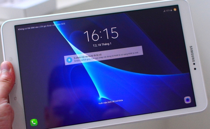 Máy tính bảng 10,1 inch của Samsung: loa to, màn lớn, giá 7,99 triệu