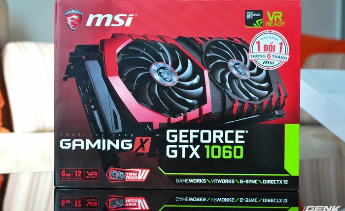Những hình ảnh đầu tiên về GTX 1060 GAMING X của MSI tại Việt Nam