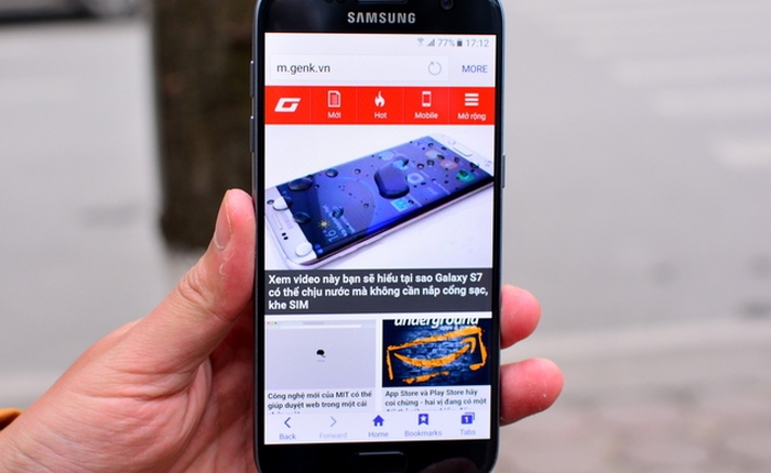 Đây là Galaxy S7 chính hãng, nhiều người nói Galaxy S7 được QC ghê quá, nhưng đúng là nó ghê thật