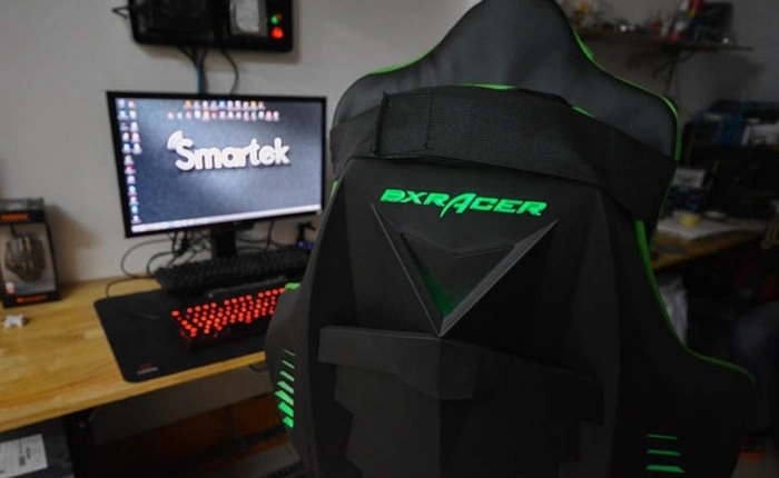 Cận cảnh ghế chơi game DXRACER đèn LED sáng rực rỡ, giá hơn 9 triệu đồng