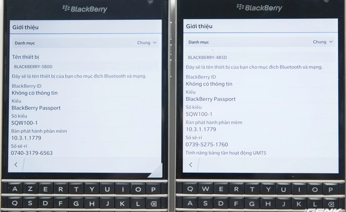 Làm thế nào để phân biệt BlackBerry Passport Quốc tế "chuẩn" và Passport Quốc tế "đội lốt"?