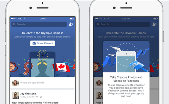 Facebook thử nghiệm kiểu soạn status mới