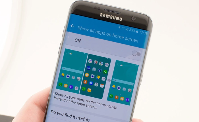 Samsung học theo Apple, cho phép đưa tất cả ứng dụng ra màn hình chính