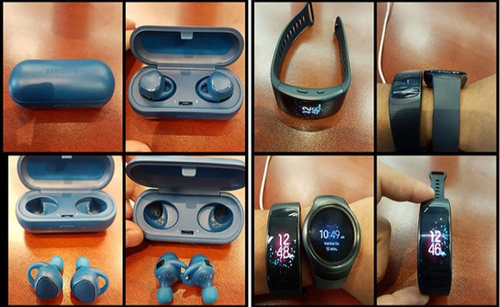 Lộ diện 2 thiết bị mới của Samsung: Gear Fit 2 và Gear IconX