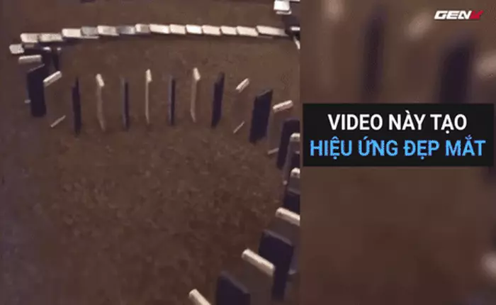 [Video] Sáng ra hoa mắt với màn đổ Domino từ hàng ngàn chiếc iPhone
