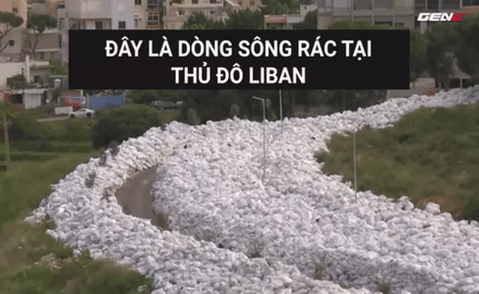 [Video] Nước Anh có sông Thames, Ai Cập có sông Nile còn Liban có "sông rác"