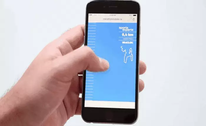 Ứng dung đến từ Canada muốn bạn chạy marathon bằng…ngón tay cái