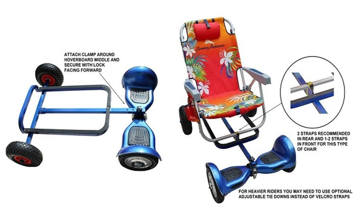 Đây là một cách không thể sáng tạo hơn để dùng ván trượt 2 bánh không bị ngã