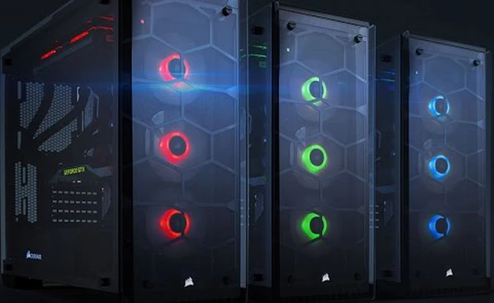 Bộ đôi vỏ case Corsair Crystal Series 460X và 570X: Dẫn đầu xu hướng với kính cường lực và đèn LED RGB đầy màu sắc