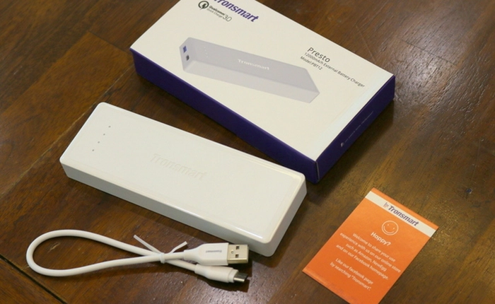 Pin dự phòng TRONSMART: hỗ trợ Quick Charge 3.0, 12.000 mAh, giá 749 ngàn đồng