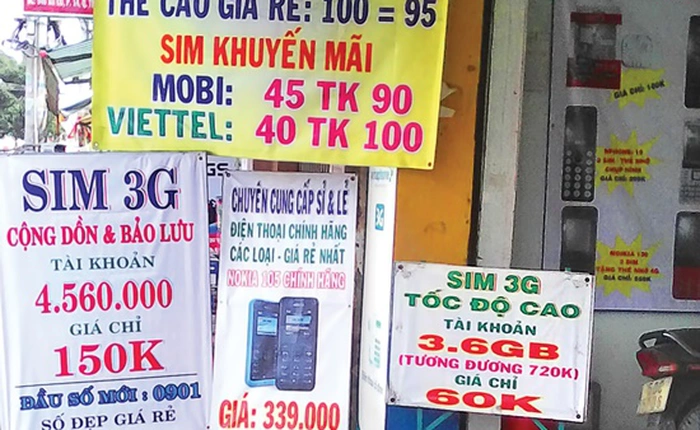 Dịp cận Tết, số lượng sim 3G chuyên dụng bán ra nhiều gấp 3 ngày thường