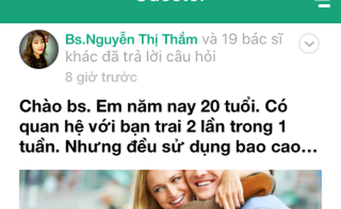 Dùng thử ứng dụng hỏi bác sĩ miễn phí đầu tiên tại Việt Nam
