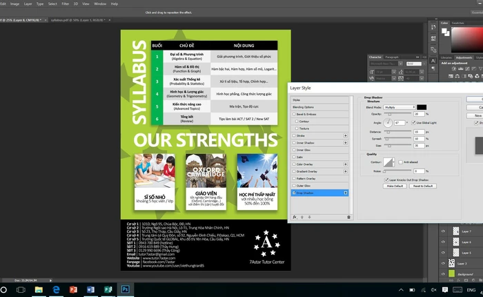 Mẹo nhỏ giúp bạn tạo bảng biểu đẹp long lanh trong Photoshop