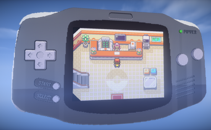 Chàng trai bỏ công tạo ra máy chơi game trong game Minecraft, có khả năng chơi được cả Pokemon