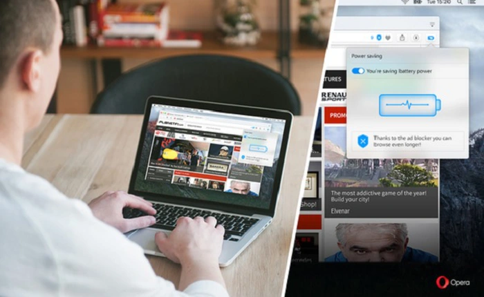 Trình duyệt Opera mới sẽ tăng thời gian duyệt web trên laptop lên 50%