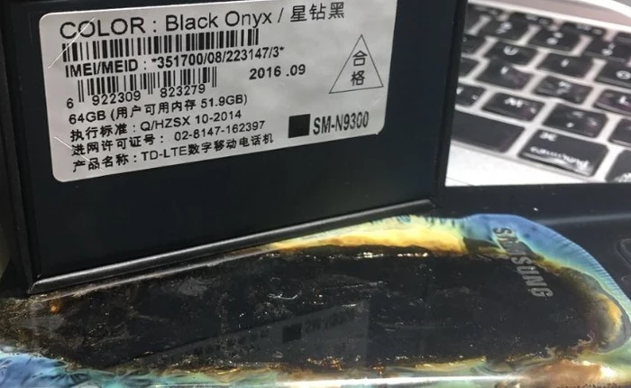 Số "nhọ" bám đuổi Samsung: Galaxy Note7 lại phát nổ sau khi thay thế