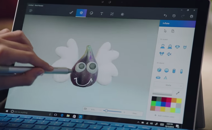 Phần mềm Paint 3D mới đã có thể tải về và thử nghiệm