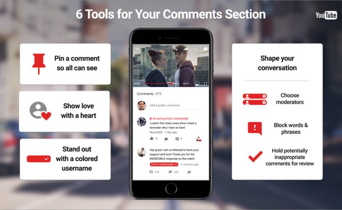 YouTube nâng cấp hệ thống bình luận giống với Facebook