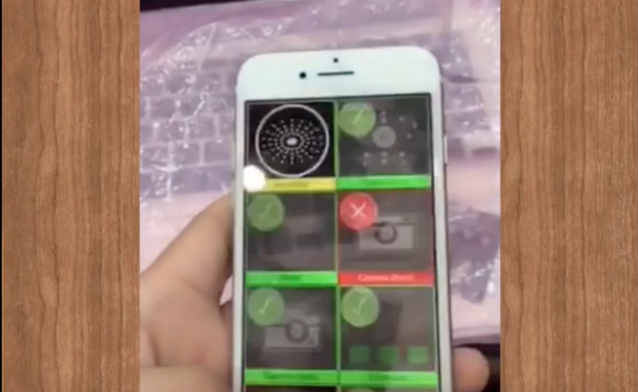 Lộ diện video iPhone 7 đang chạy phần mềm test máy
