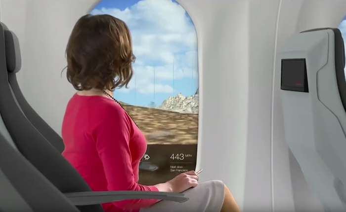 Ngắm nhìn nội thất bên trong tàu siêu tốc Hyperloop