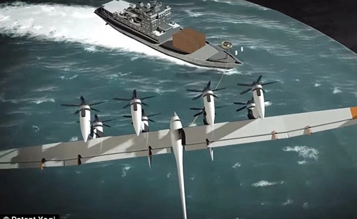 Bằng sáng chế quá khác người của Google: trung tâm dữ liệu nằm trên tàu lênh đênh giữa biển, hoạt động bằng "cối xay gió bay"