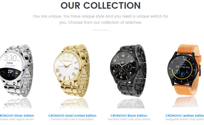 Cronovo – smartwatch đo điện tâm đồ chuyên nghiệp, độ chính xác 99,9%, giá chỉ từ 99 USD