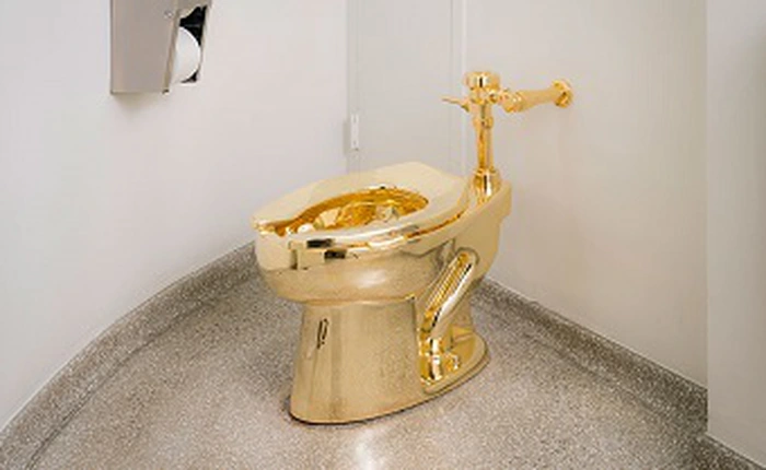 Bạn có muốn thử cảm giác "đi nặng" vào chiếc bồn cầu bằng vàng ròng này không?