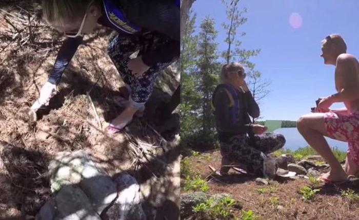 Xem màn cầu hôn dễ thương bằng nang thời gian chôn xuống đất đã 5 năm