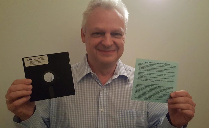 Ransomware đầu tiên trên thế giới, xuất hiện trên đĩa mềm vào năm 1989