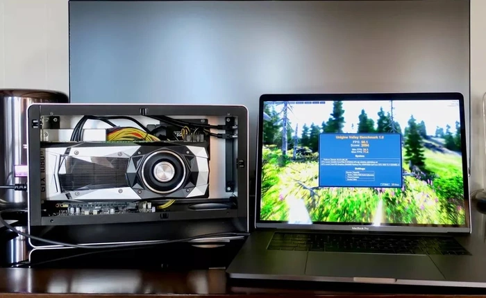 Gắn thêm card đồ họa rời GTX 1080 Ti, tăng gấp 4 lần sức mạnh cho MacBook Pro