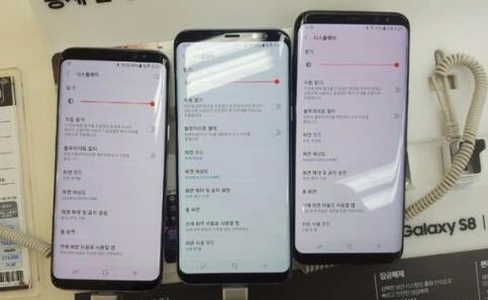 Báo Hàn: Nhiều khách hàng nhận sớm Galaxy S8 nói màn hình chuyển sang màu ám đỏ bất thường