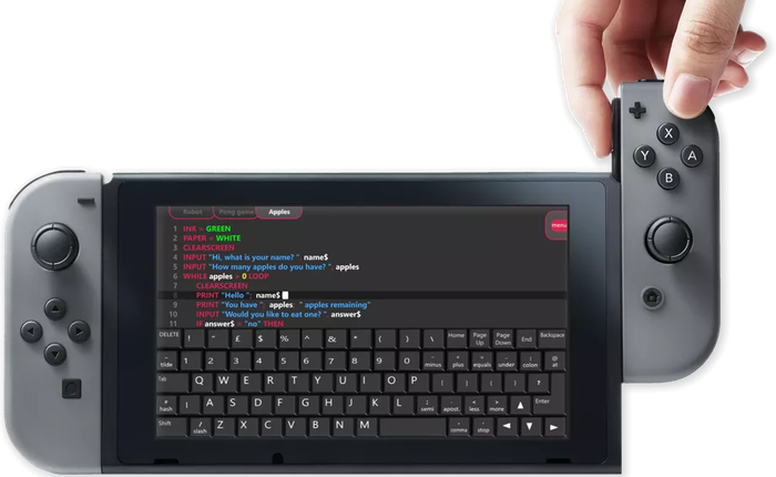Trẻ con cũng có thể lập trình game cho Nintendo Switch