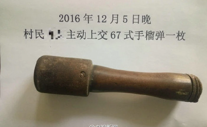 Dùng lựu đạn cầm tay làm... chày giã 25 năm mà không hề hay biết!