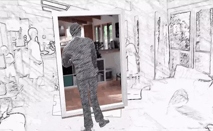 Đây là hiệu ứng được tạo ra bởi công cụ tăng cường thực tế của Apple: lồng thật vào giả mượt mà đến khó tin