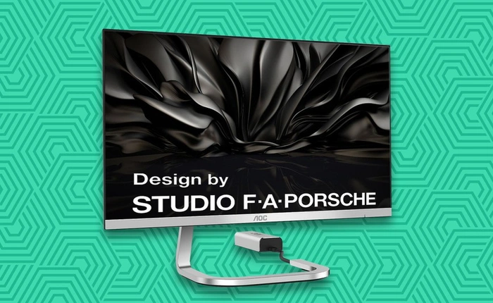 AOC kết hợp Porsche ra mắt màn hình chỉ có một sợi cáp duy nhất, giá từ 200 USD