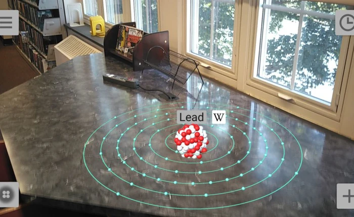 Ứng dụng ARCore đầu tiên tái hiện mô hình 3D nguyên tử ảo trong thế giới thực