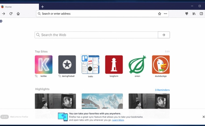 Firefox 57 làm mới lại giao diện mang tên Photon, đây là những hình ảnh đầu tiên