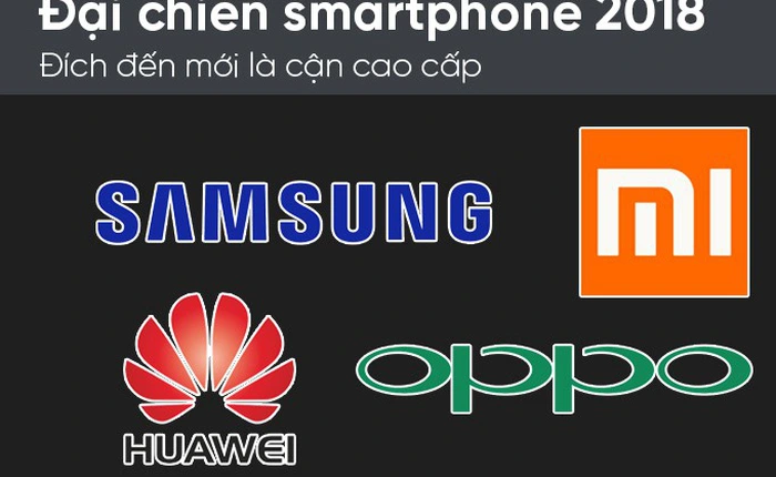Đại chiến smartphone 2018: Đích đến mới là cận cao cấp