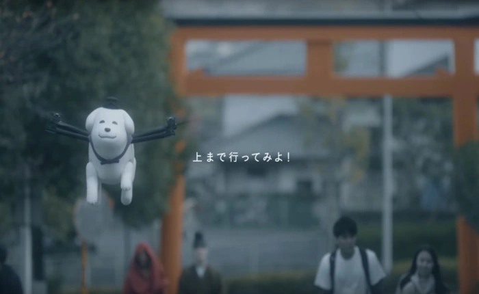 Người Nhật sử dụng "cún bay" làm linh vật cho một ngôi làng