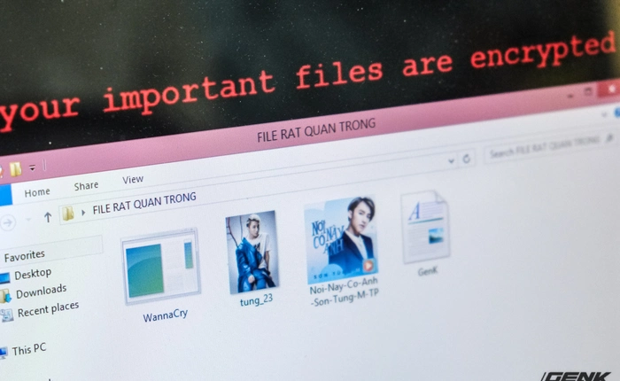 Muốn biết máy dính ransomware WannaCry trông như thế nào? Chúng tôi đã quay video thực tế cho bạn xem!