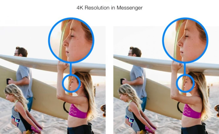 Facebook Messenger đã cho phép gửi ảnh có độ phân giải 4K
