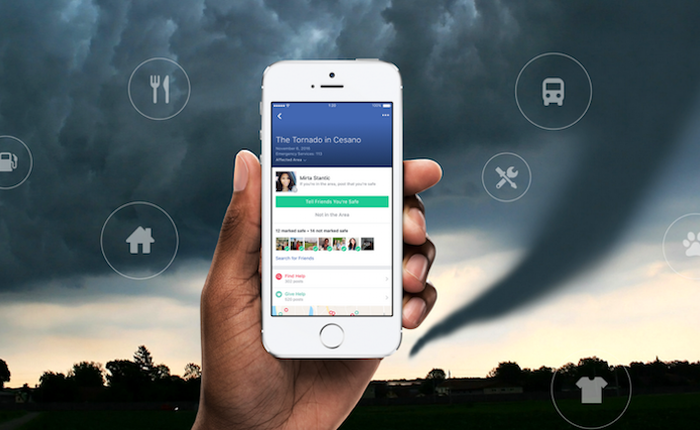 Facebook trình làng công cụ mới giúp người dùng tìm kiếm thức ăn và nơi trú ẩn nếu xảy ra thảm họa