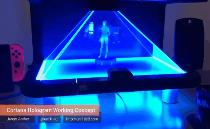 Anh chàng này đã đưa cô trợ lý ảo Cortana ra đời thực, lấy vợ làm chuẩn mực để bắt hình chuyển động