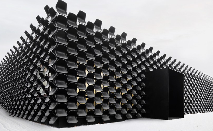 Ngỡ ngàng trước khuôn viên văn phòng làm từ 900 cái ghế