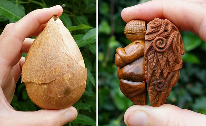 Chiêm ngưỡng những tuyệt tác nghệ thuật tạo ra từ hạt bơ, loại hạt tưởng chừng chỉ để vứt đi